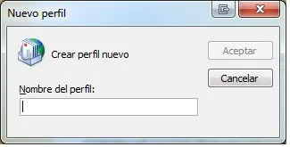 Nuevo perfil